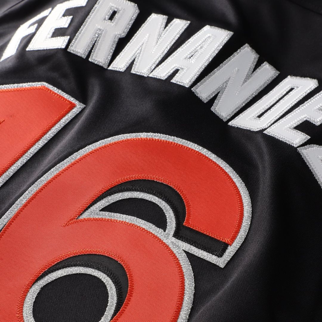 Miami Marlins Jose Fernandez Black Authentic Batting Practice Baseball Jersey | MLB Baseball Jersey