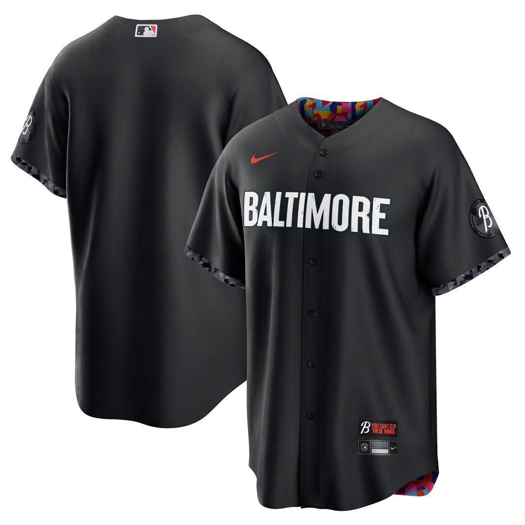 Baltimore Orioles Black City Connect Replica Baseball Jersey