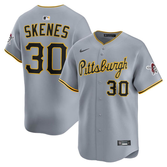 Pittsburgh Pirates Paul Skenes Gray Road Limited Baseball Jersey