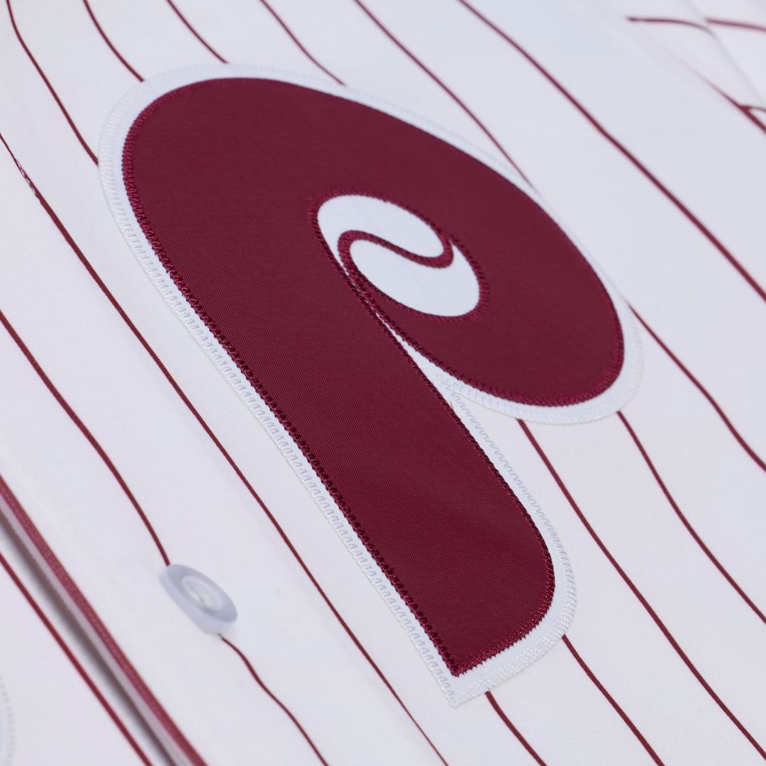Philadelphia Phillies Chase Utley White 2003 Cooperstown Collection Authentic Baseball Jersey | MLB Baseball Jersey