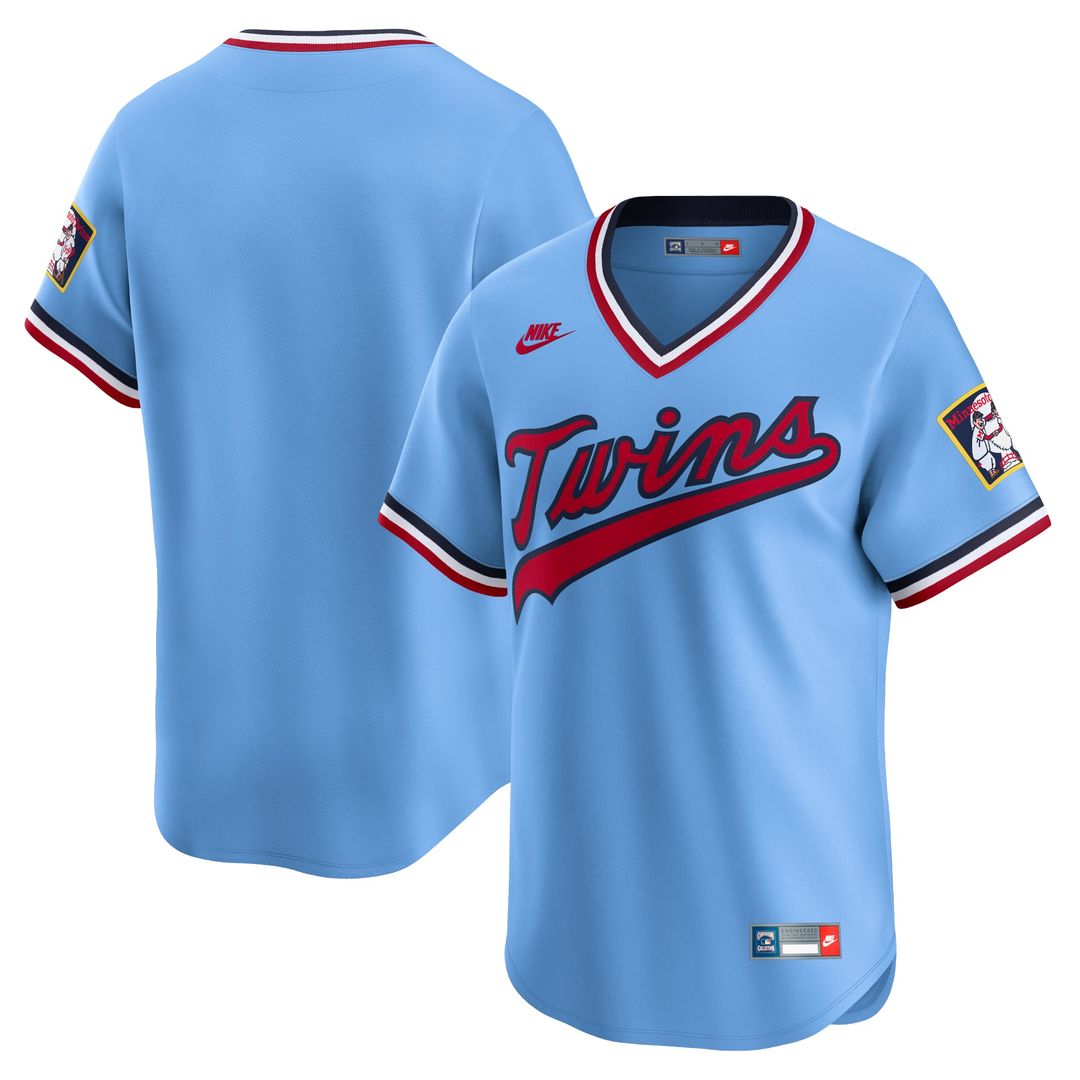 Minnesota Twins Light Blue Cooperstown Collection Limited Baseball Jersey