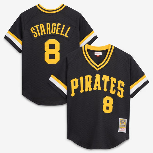 Pittsburgh Pirates Willie Stargell Black Authentic Batting Practice Baseball Jersey
