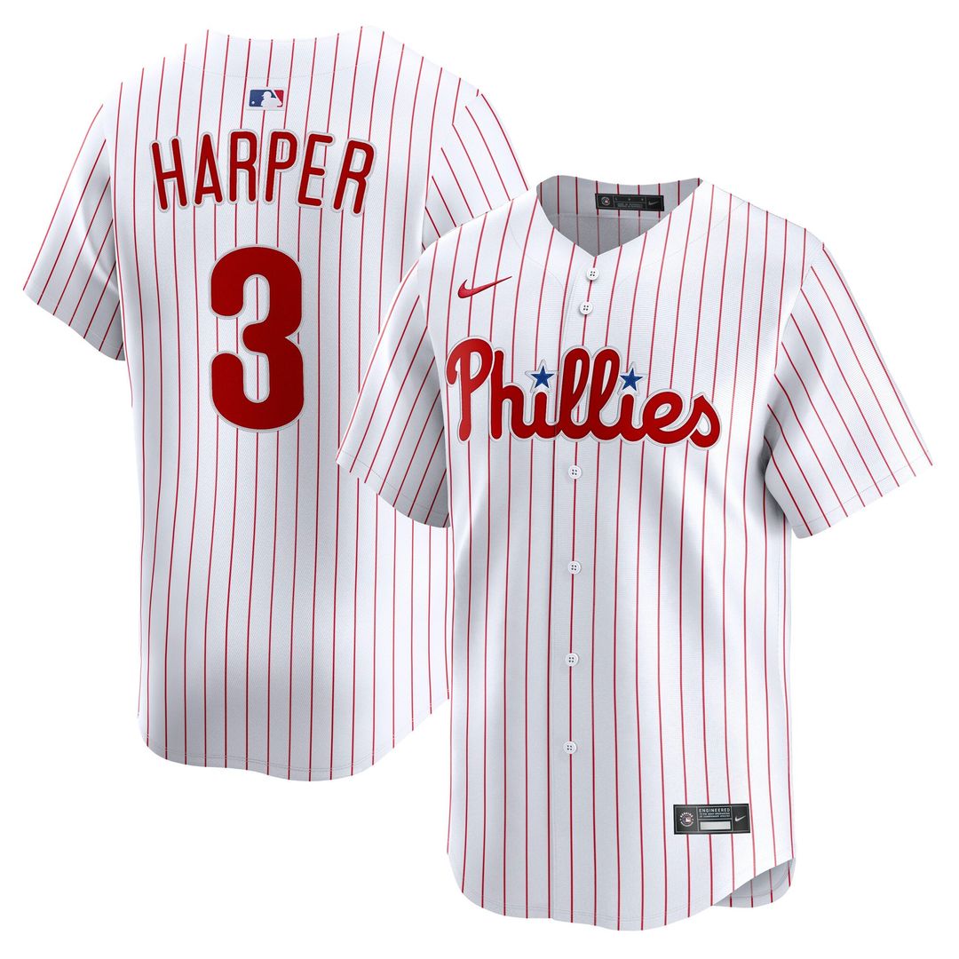 Philadelphia Phillies Bryce Harper Gray Road Limited Baseball Jersey | MLB Baseball Jersey
