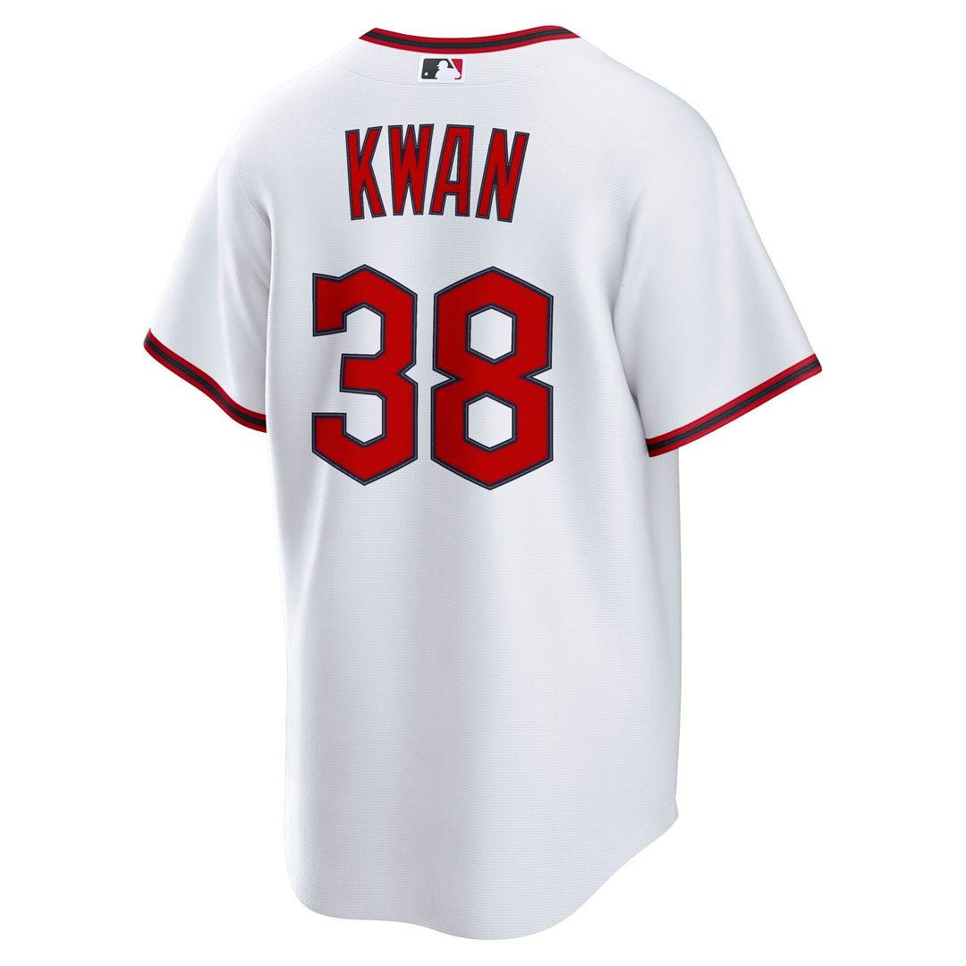 Cleveland Guardians Steven Kwan White Home Replica Baseball Jersey | MLB Baseball Jersey