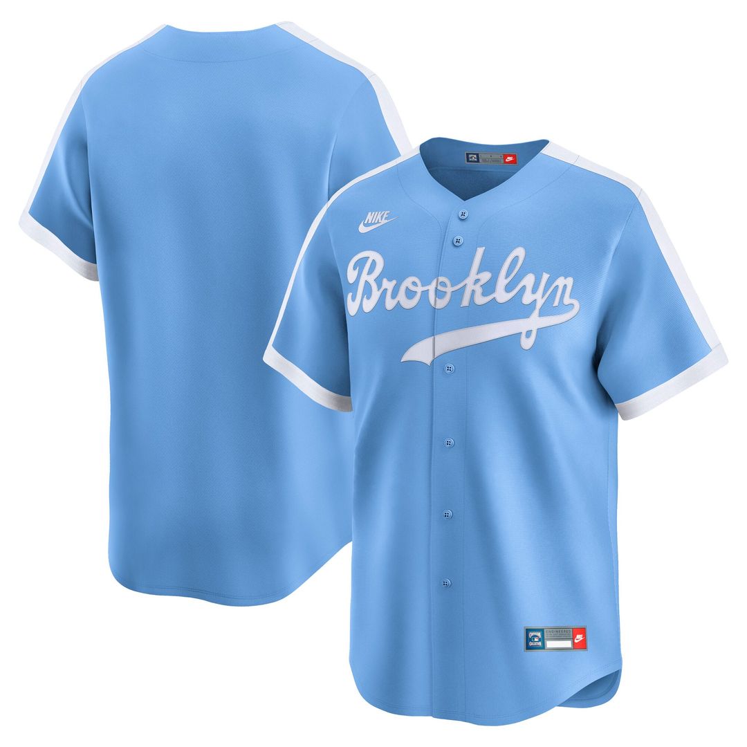Brooklyn Dodgers Light Blue Cooperstown Collection Limited Baseball Jersey