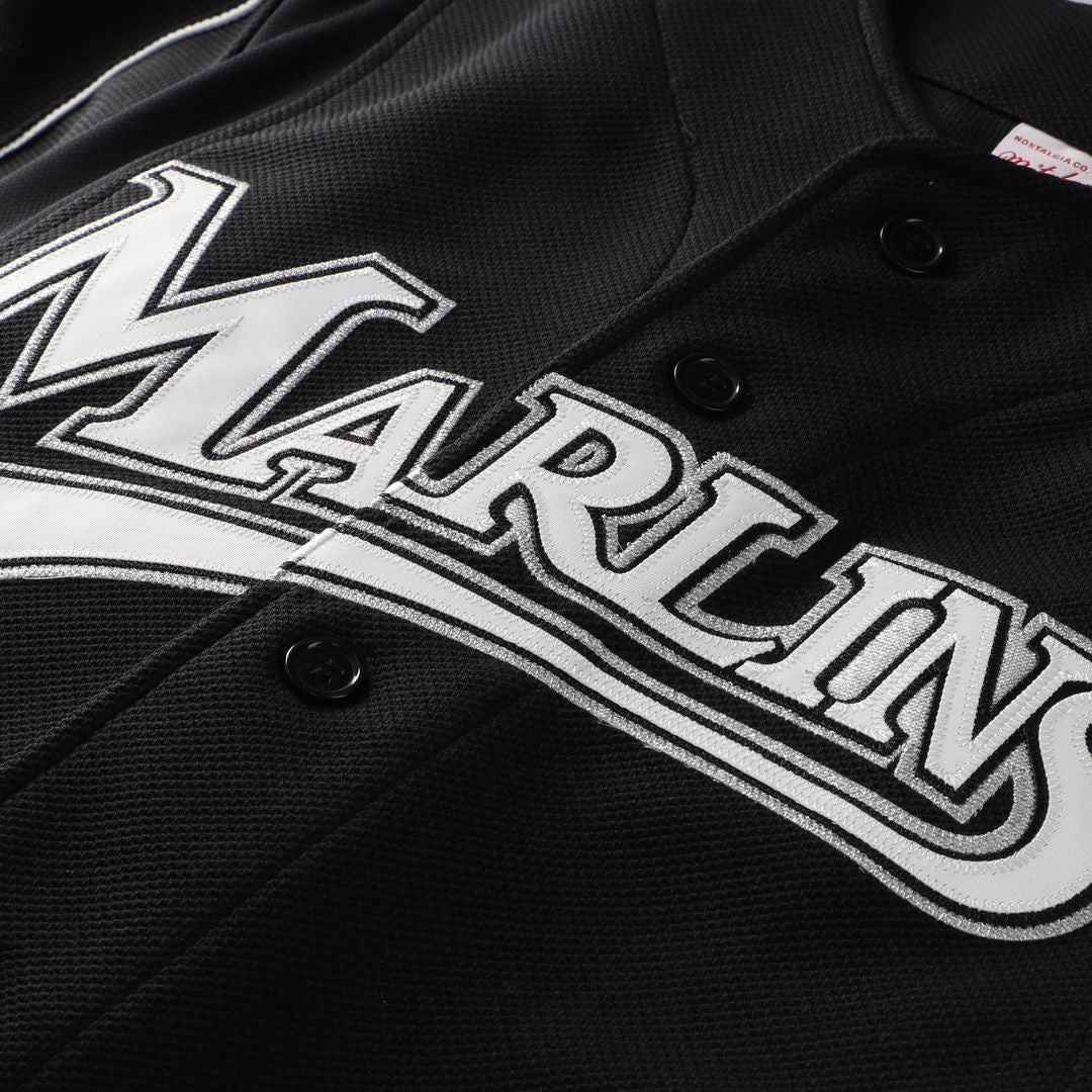 Florida Marlins Dontrelle Willis Black Cooperstown Collection Mesh Batting Practice Button-Up Baseball Jersey | MLB Baseball Jersey