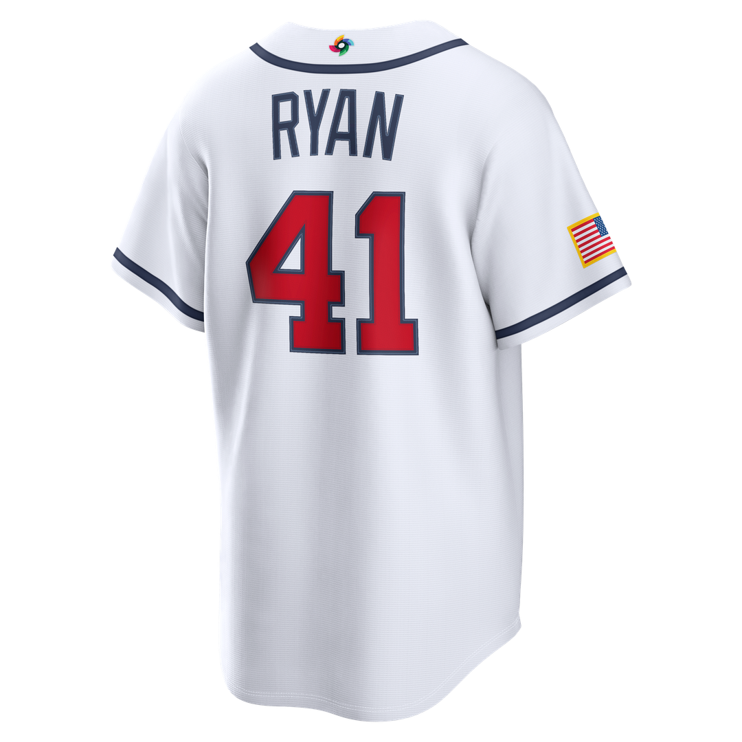 USA Baseball Joe Ryan White 2026 World Baseball Classic Home Stadium Baseball Jersey | MLB Baseball Jersey