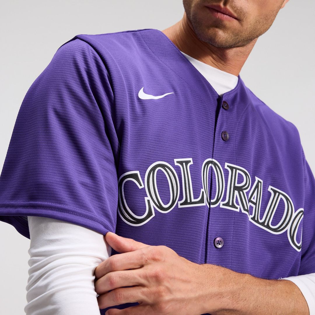 Colorado Rockies Purple Alternate Replica Team Baseball Jersey | MLB Baseball Jersey