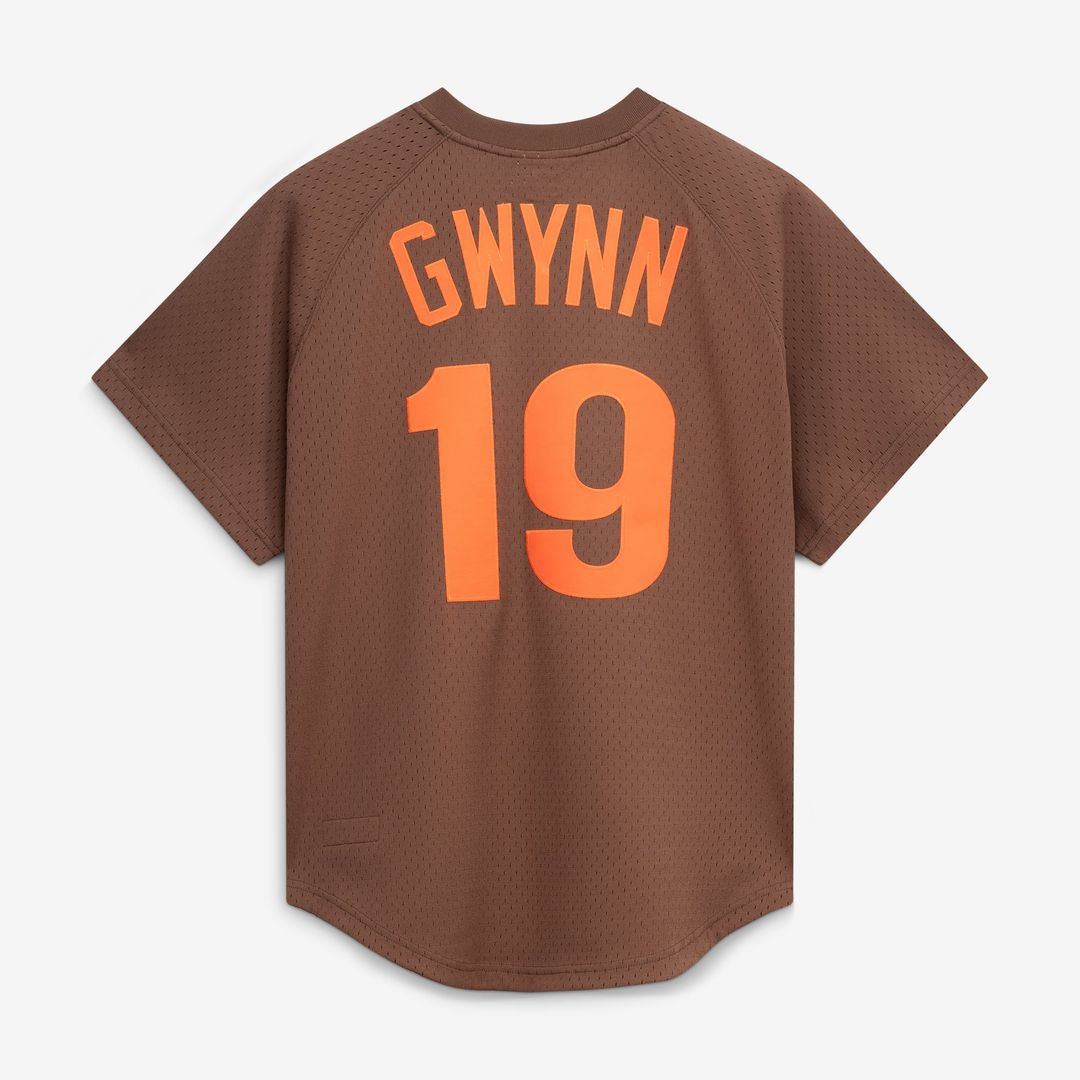 San Diego Padres Tony Gwynn Brown Authentic Batting Practice Baseball Jersey | MLB Baseball Jersey