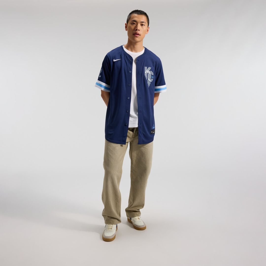 Kansas City Royals Navy City Connect Limited Baseball Jersey | MLB Baseball Jersey
