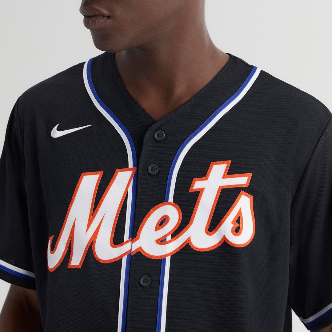 New York Mets Juan Soto Fashion Replica Black Out Baseball Jersey | MLB Baseball Jersey