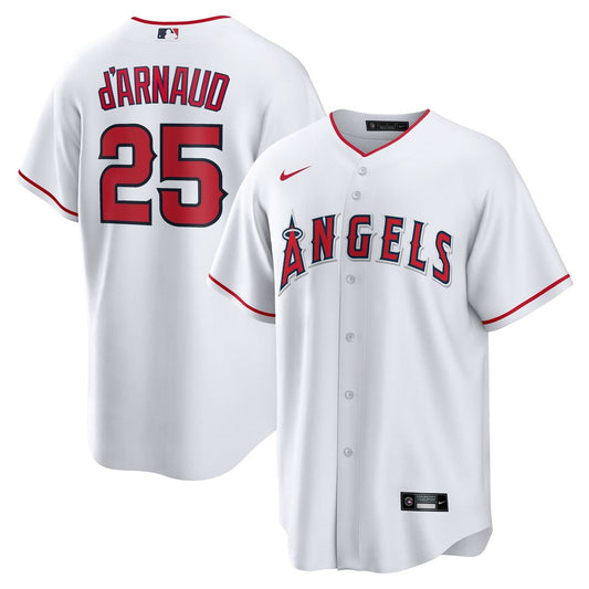 Los Angeles Angels Travis d'Arnaud White Home Replica Baseball Jersey