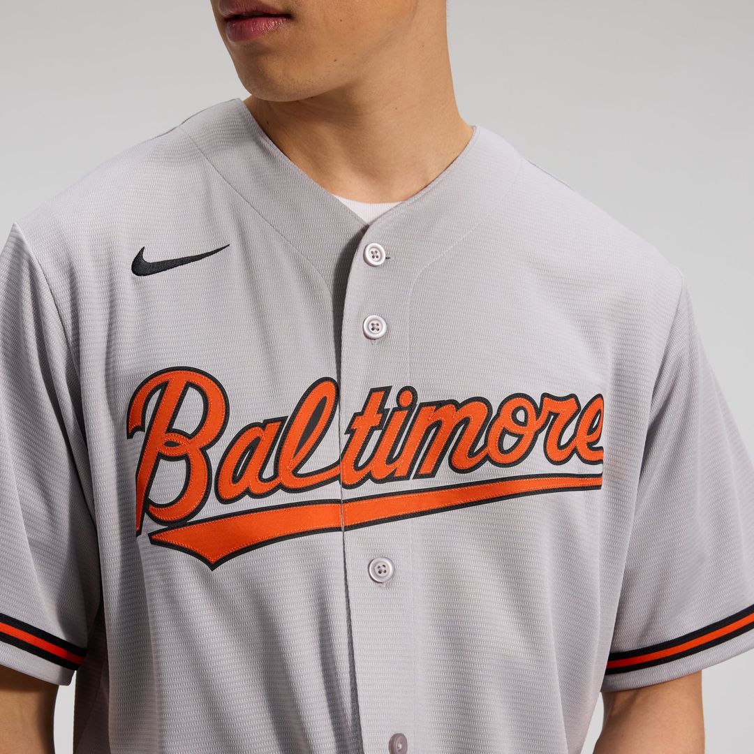 Baltimore Orioles Gray Road Replica Team Baseball Jersey | MLB Baseball Jersey