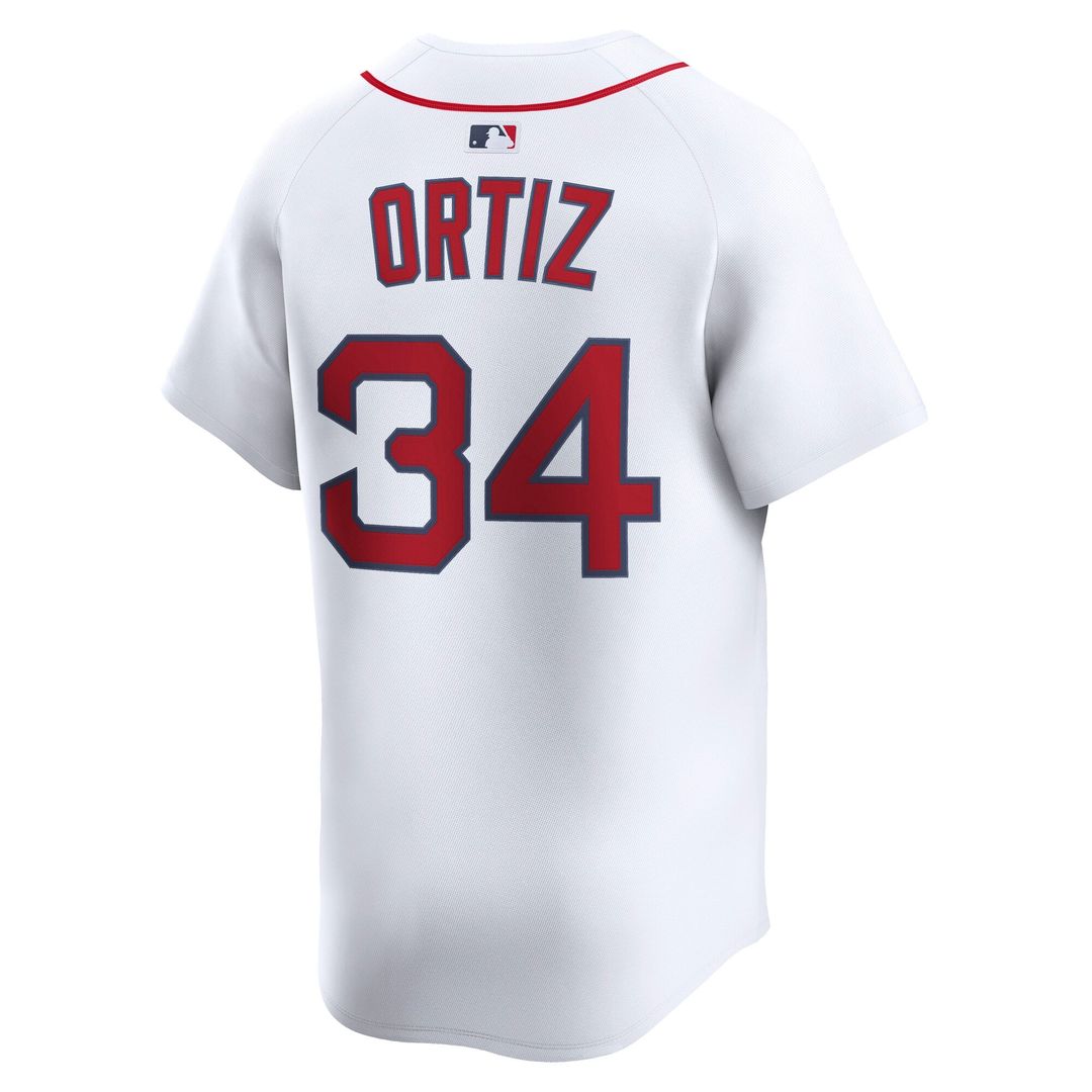 Boston Red Sox David Ortiz White Home Limited Baseball Jersey | MLB Baseball Jersey