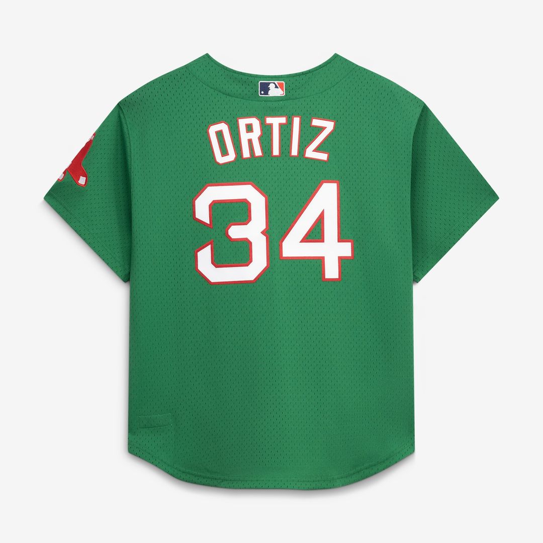 Boston Red Sox David Ortiz Red Cooperstown Collection Mesh Batting Practice Button-Up Baseball Jersey | MLB Baseball Jersey