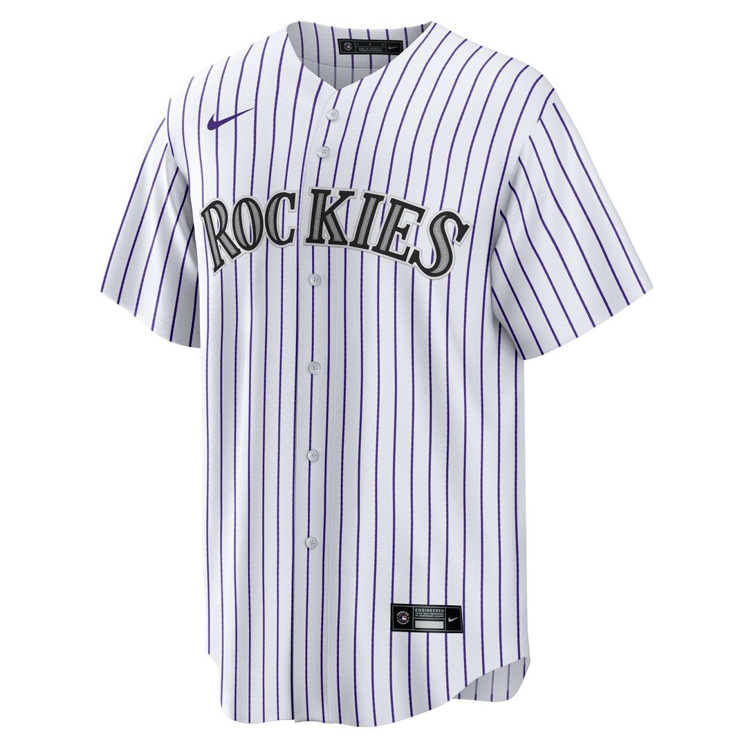 Colorado Rockies White #1 Dad Home Replica Baseball Jersey | MLB Baseball Jersey