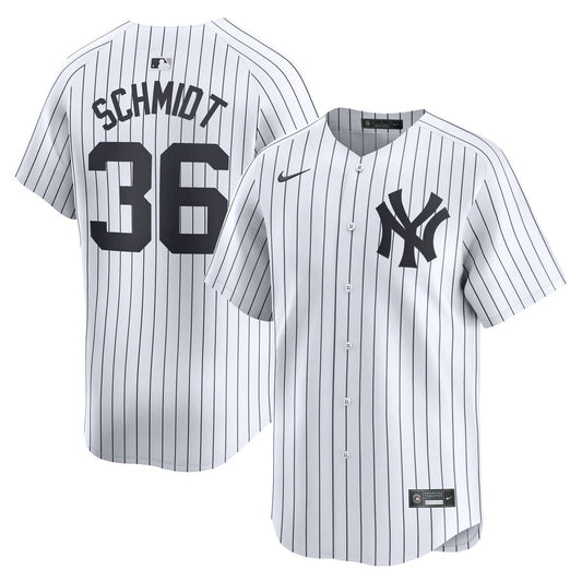 New York Yankees Clarke Schmidt White Home Limited Baseball Jersey