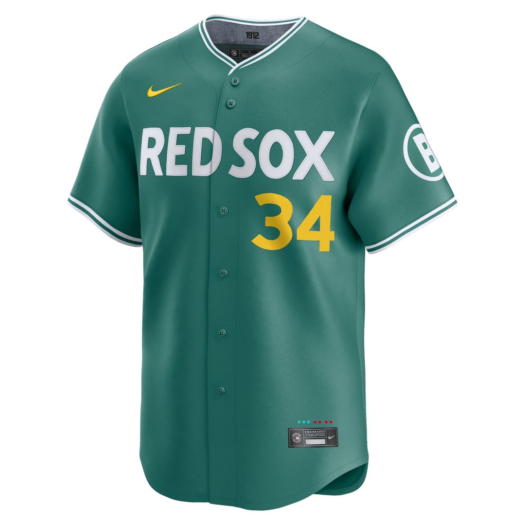 Boston Red Sox David Ortiz Green 2025 City Connect Limited Retired Baseball Jersey | MLB Baseball Jersey
