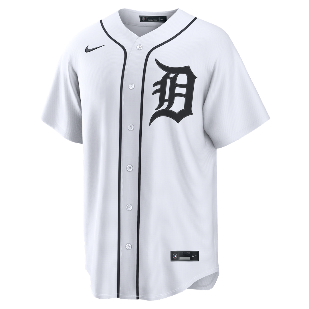 Detroit Tigers Max Clark White Home Replica Baseball Jersey | MLB Baseball Jersey