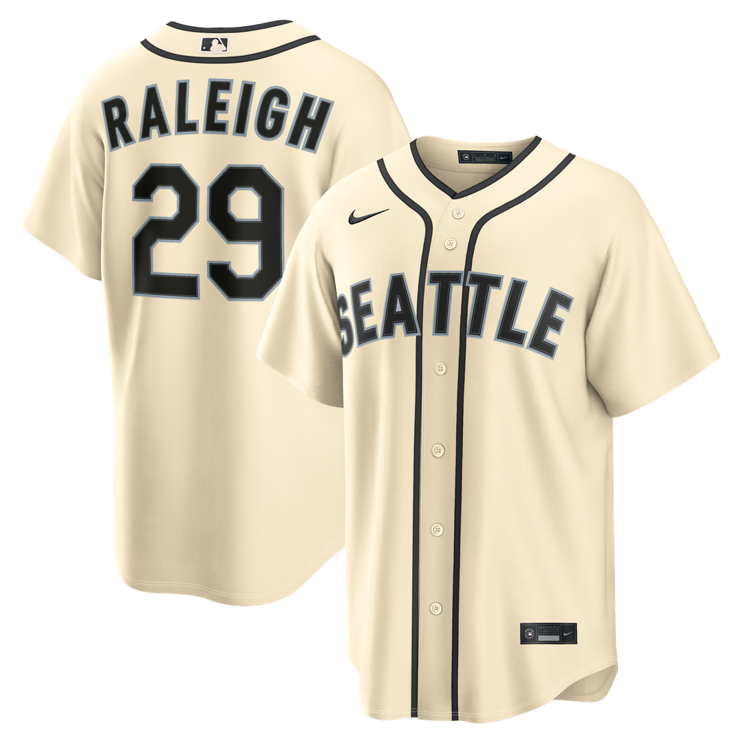 Seattle Mariners Cal Raleigh Teal Alternate Replica Baseball Jersey | MLB Baseball Jersey