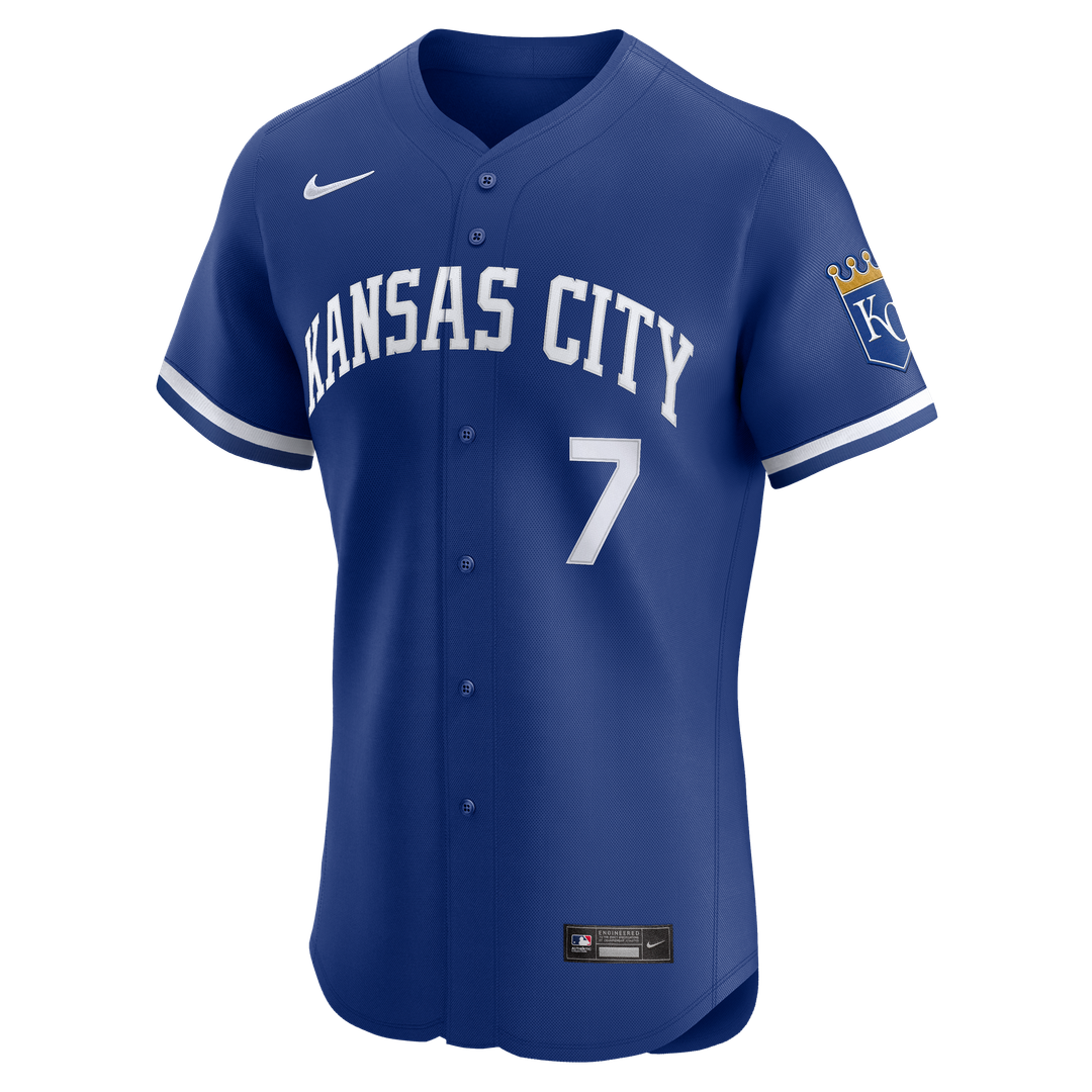 Kansas City Royals Bobby Witt Jr. White Home Elite Baseball Jersey | MLB Baseball Jersey