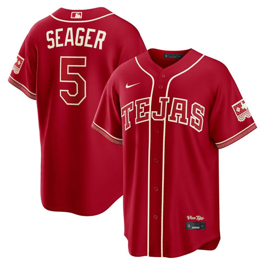 Texas Rangers Corey Seager Red 2026 City Connect Stadium Baseball Jersey