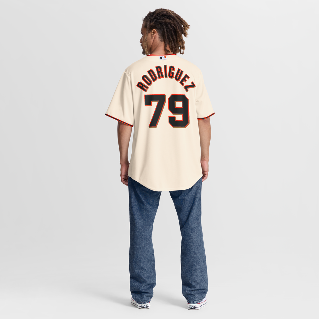 San Francisco Giants Jesus Rodriguez Cream Home Replica Baseball Jersey | MLB Baseball Jersey