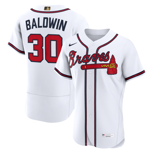 Atlanta Braves Drake Baldwin White MLB Awards Authentic Baseball Jersey