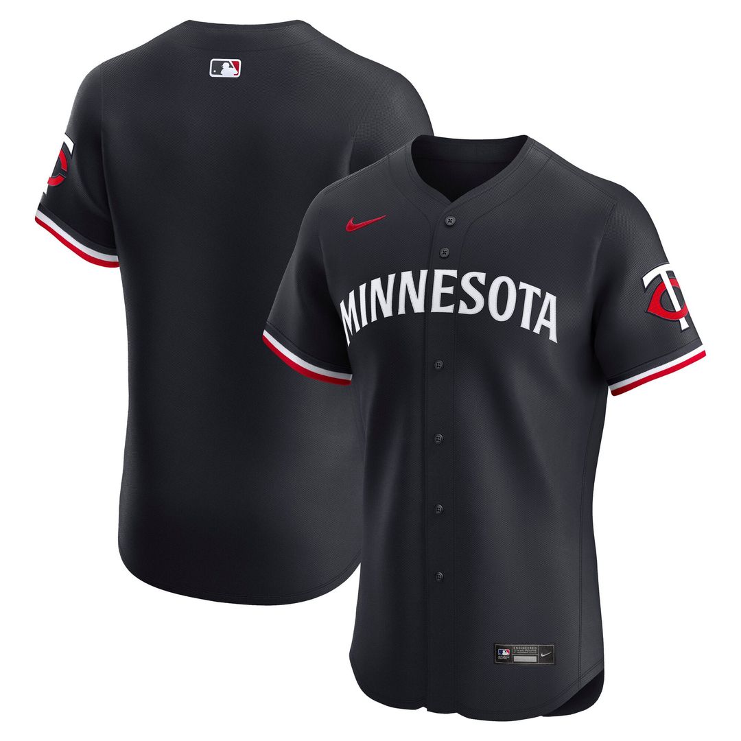 Minnesota Twins Navy Alternate 2 Elite Baseball Jersey