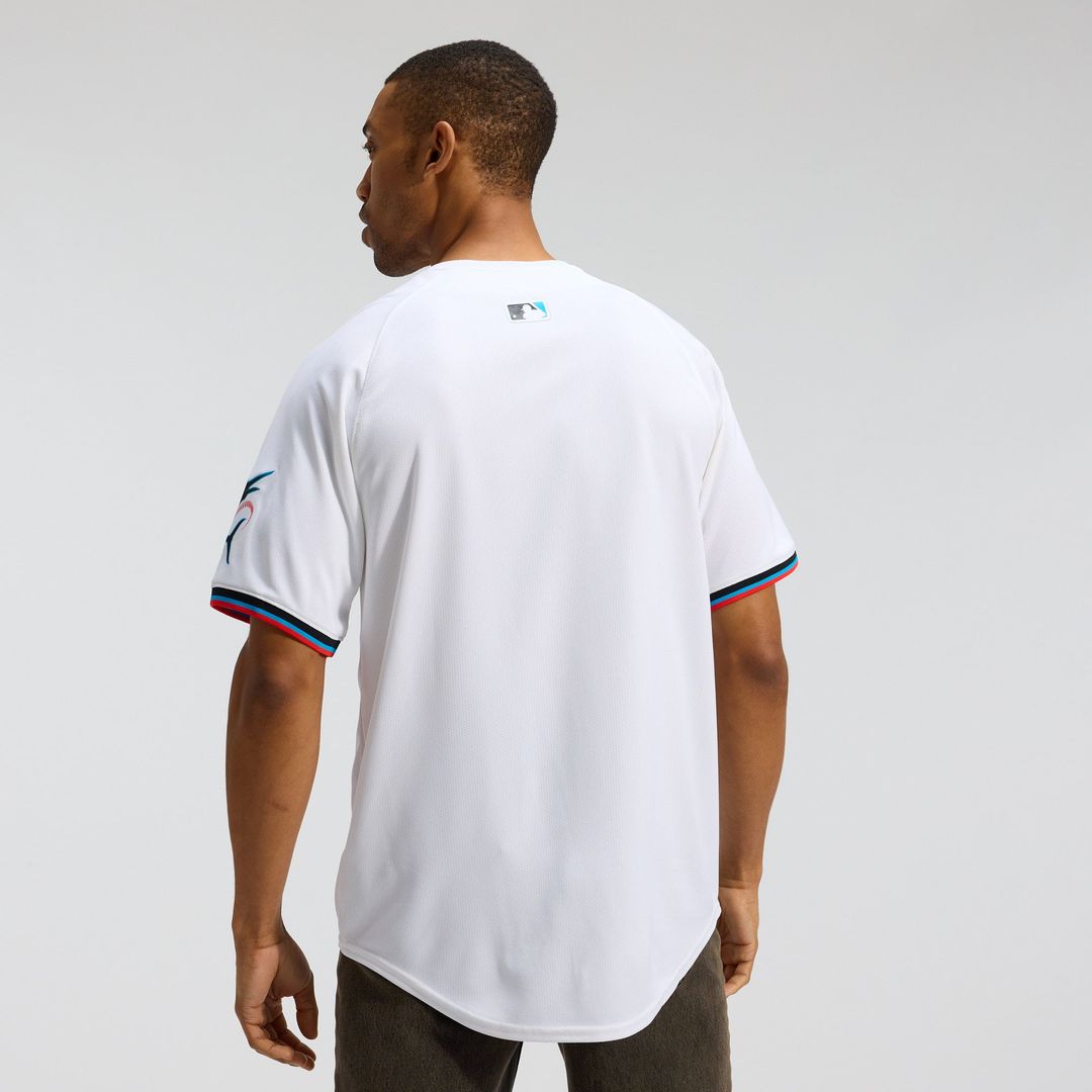 Miami Marlins White Home Limited Baseball Jersey | MLB Baseball Jersey