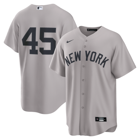 New York Yankees Gerrit Cole Gray Road Replica Baseball Jersey
