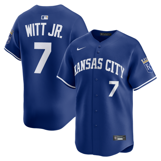 Kansas City Royals Bobby Witt Jr. Royal Alternate 2 Limited Baseball Jersey