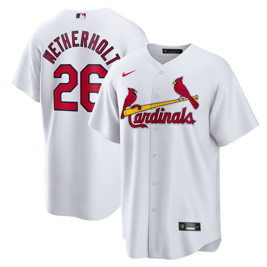 St. Louis Cardinals JJ Wetherholt White Home Replica Baseball Jersey
