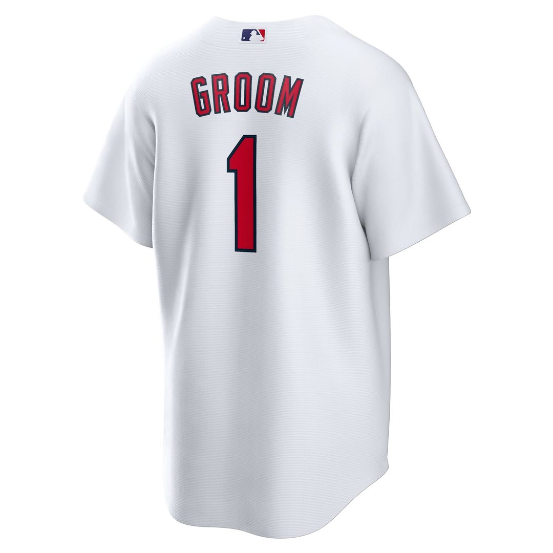 St. Louis Cardinals White #1 Groom Home Replica Baseball Jersey | MLB Baseball Jersey