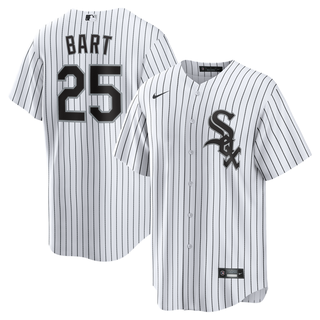 Chicago White Sox Joey Bart White Home Replica Baseball Jersey