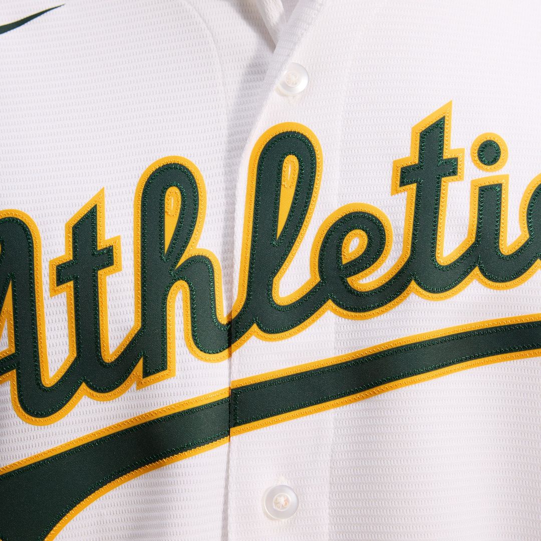 Athletics White Home Replica Team Baseball Jersey | MLB Baseball Jersey