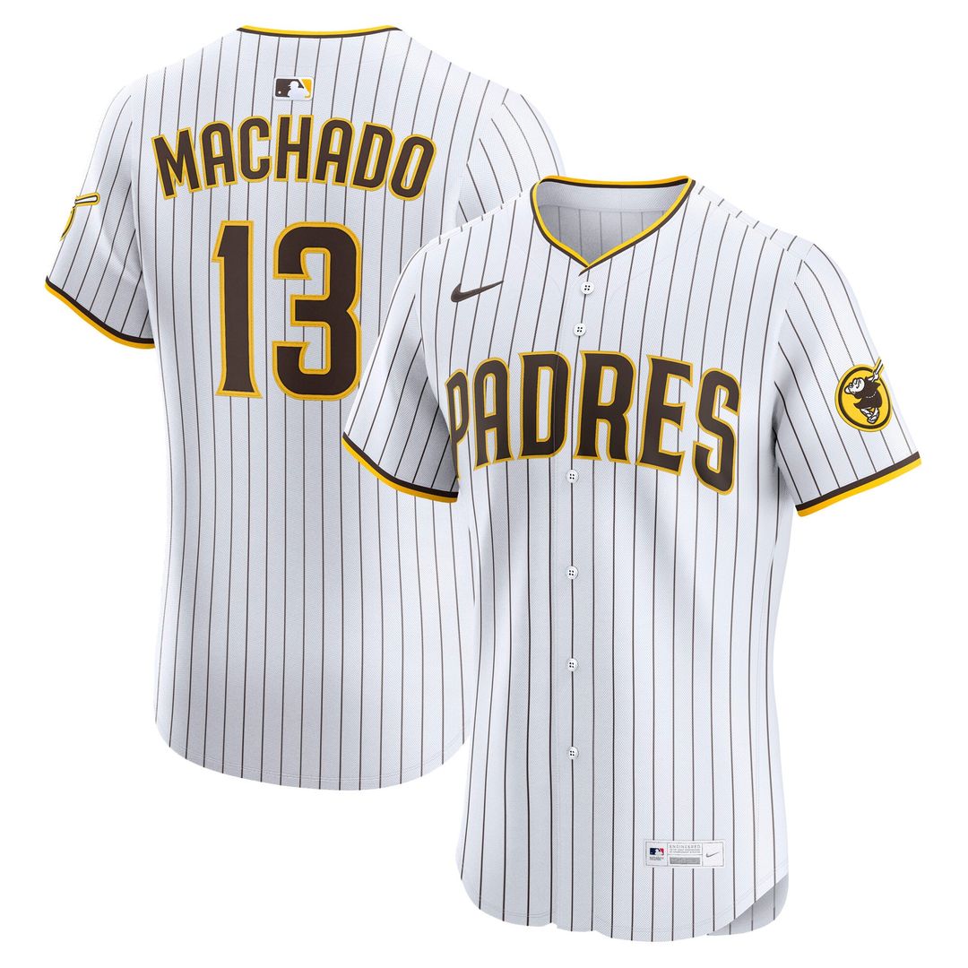 San Diego Padres Manny Machado White Home Elite Baseball Jersey