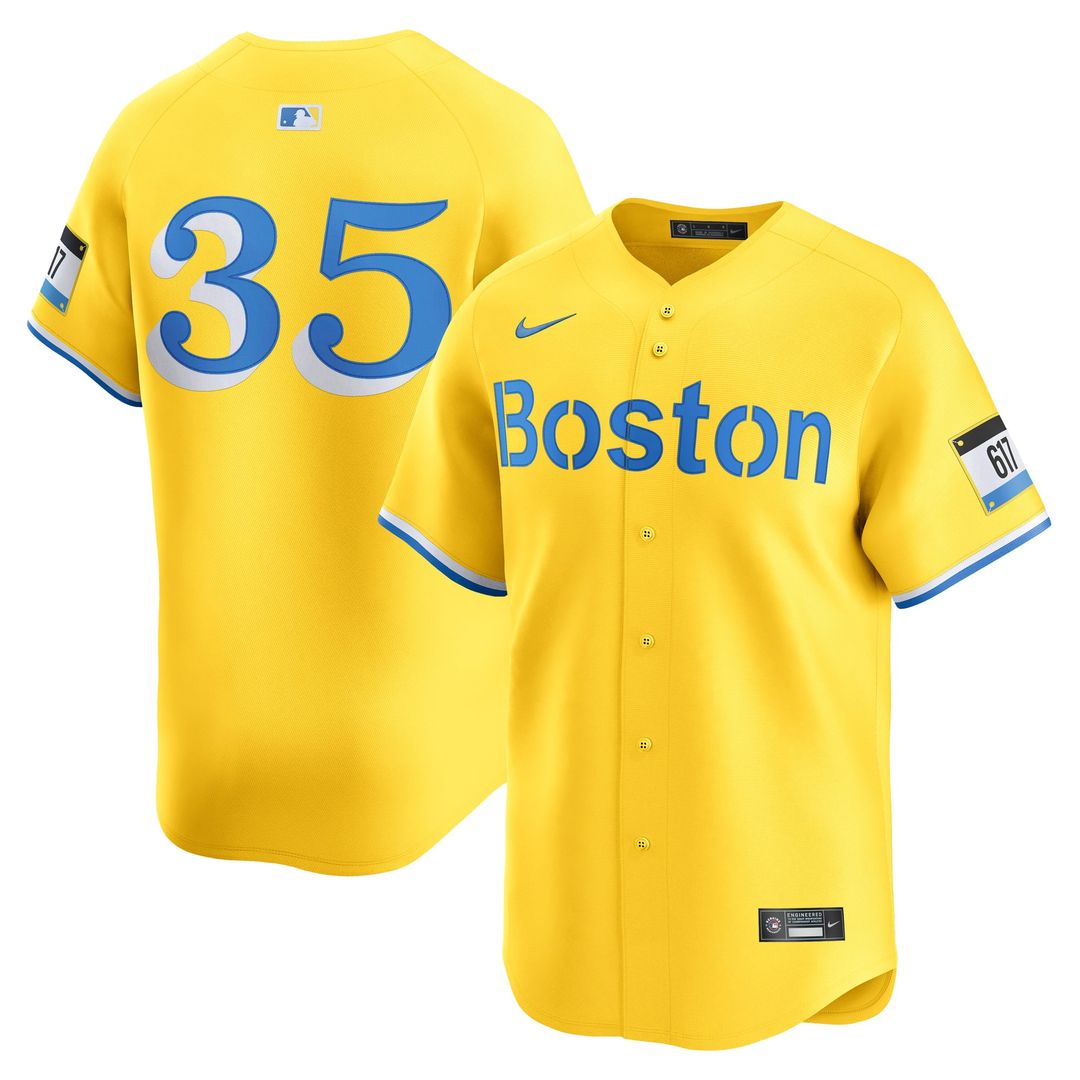 Boston Red Sox Garrett Crochet Gold Alternate Limited Baseball Jersey