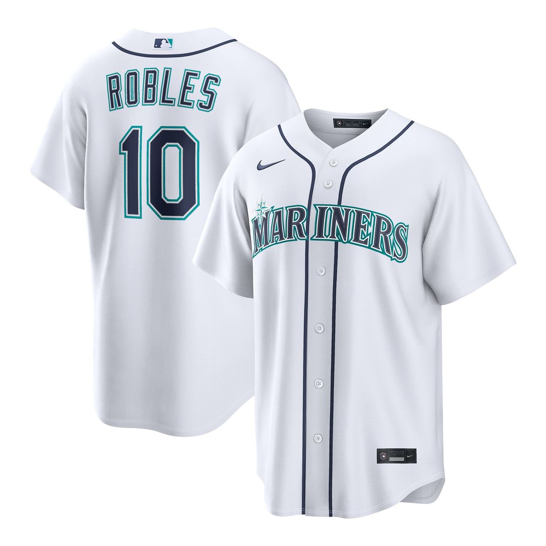 Seattle Mariners Victor Robles White Home Replica Baseball Jersey