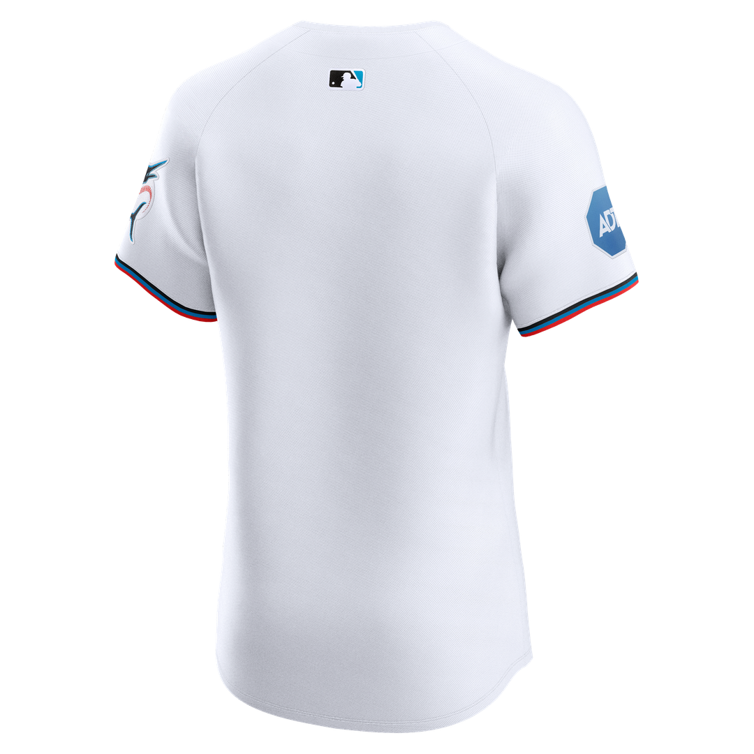 Miami Marlins White Home Elite Baseball Jersey | MLB Baseball Jersey