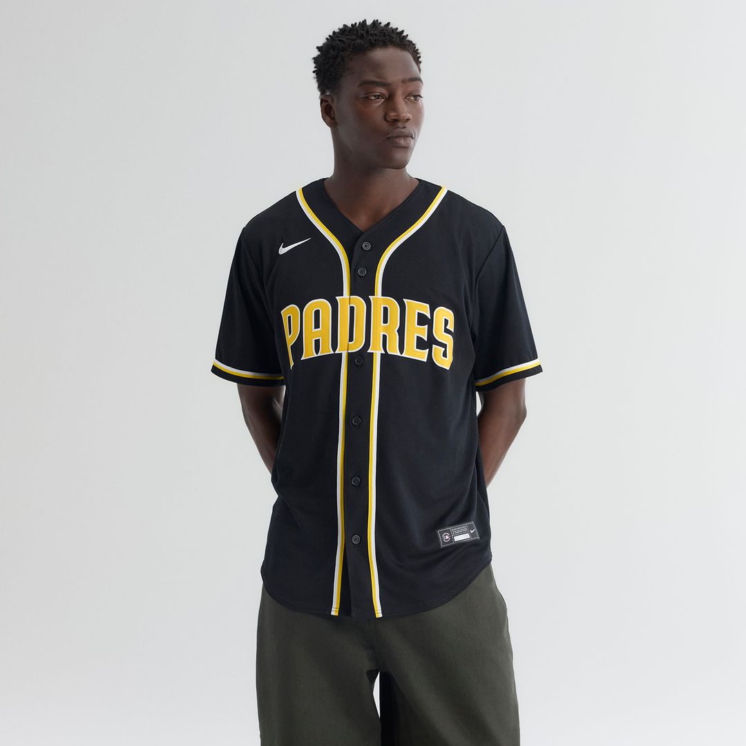San Diego Padres Fernando Tatis Jr. Fashion Replica Black Out Baseball Jersey | MLB Baseball Jersey