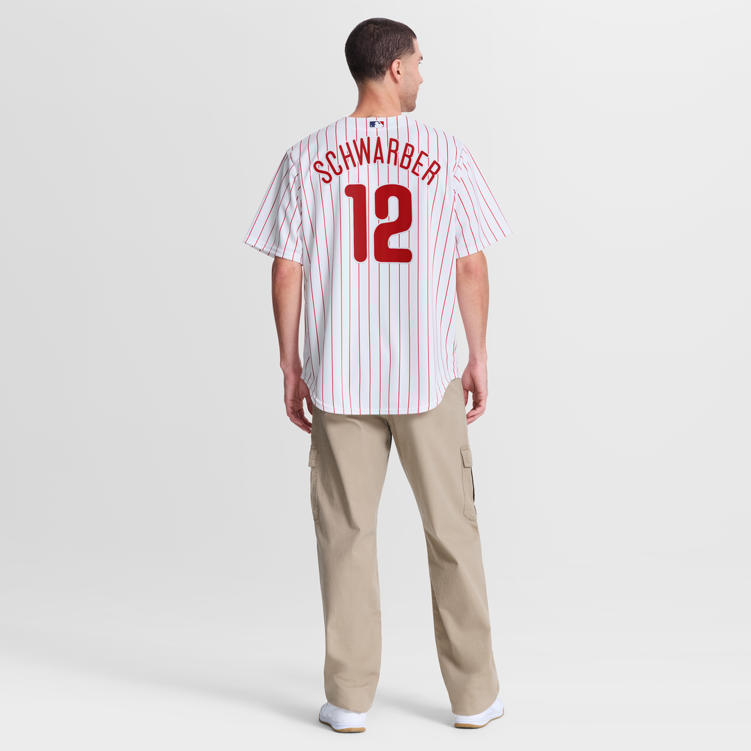 Philadelphia Phillies Kyle Schwarber White Home Replica Baseball Jersey | MLB Baseball Jersey