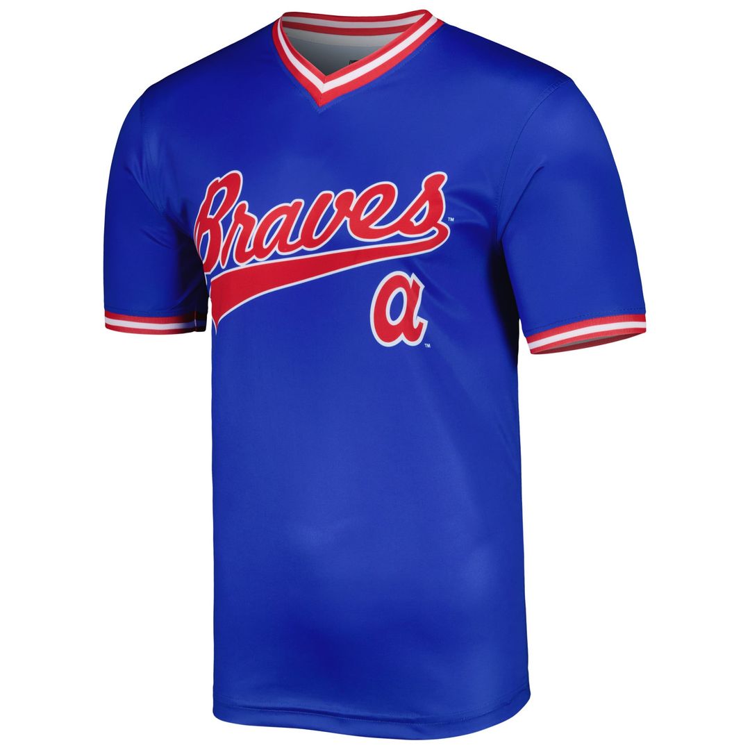 Atlanta Braves Stitches Royal Cooperstown Collection Team Baseball Jersey | MLB Baseball Jersey