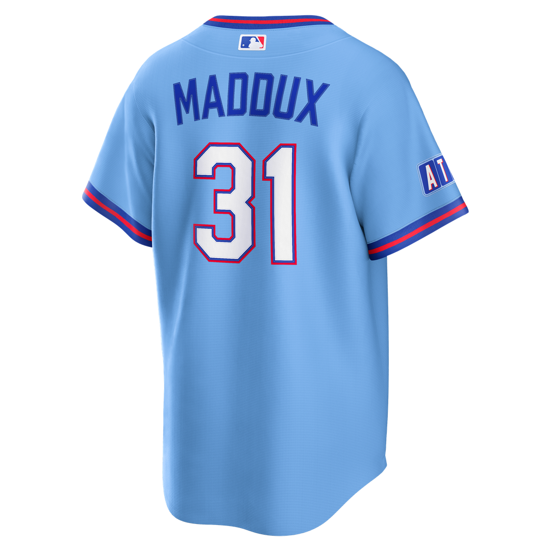 Atlanta Braves Greg Maddux Powder Blue 2026 City Connect Stadium Baseball Jersey | MLB Baseball Jersey