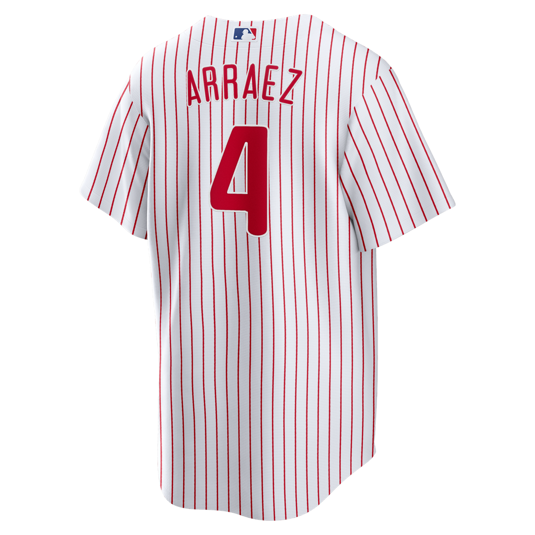 Philadelphia Phillies Luis Arraez White Home Replica Baseball Jersey | MLB Baseball Jersey
