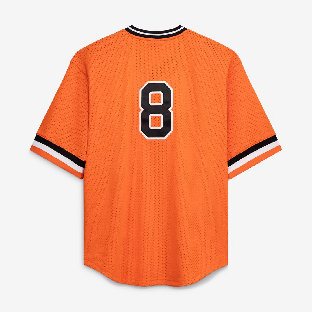 Baltimore Orioles Cal Ripken Jr. Profile Orange Big & Tall Cooperstown Collection Mesh Batting Practice Baseball Jersey | MLB Baseball Jersey