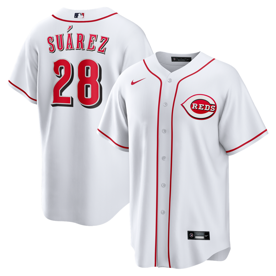 Cincinnati Reds Eugenio Suárez White Home Replica Baseball Jersey