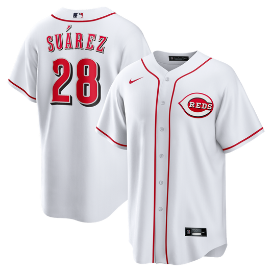 Cincinnati Reds Eugenio Suárez White Home Replica Baseball Jersey