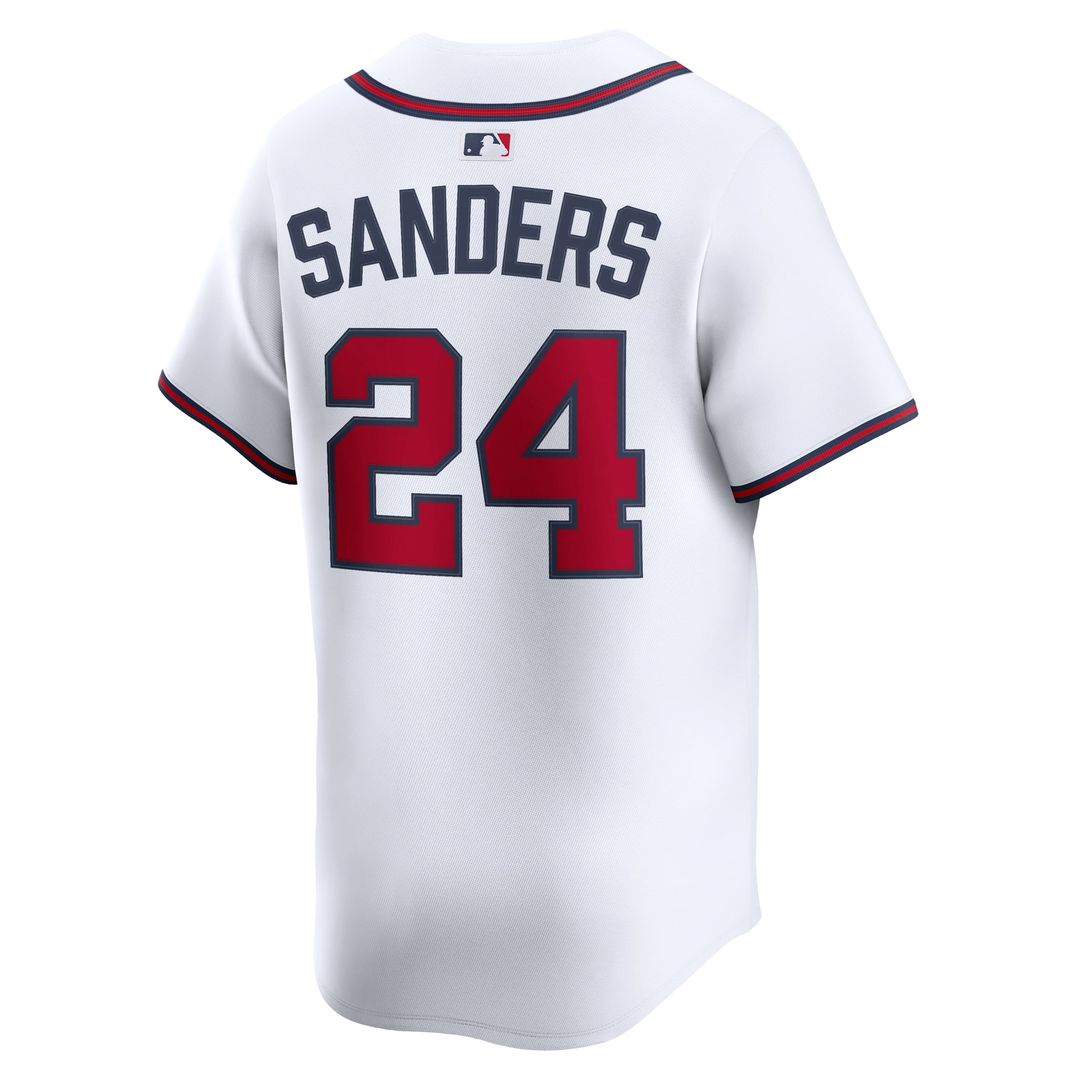 Atlanta Braves Deion Sanders White Limited Baseball Jersey | MLB Baseball Jersey