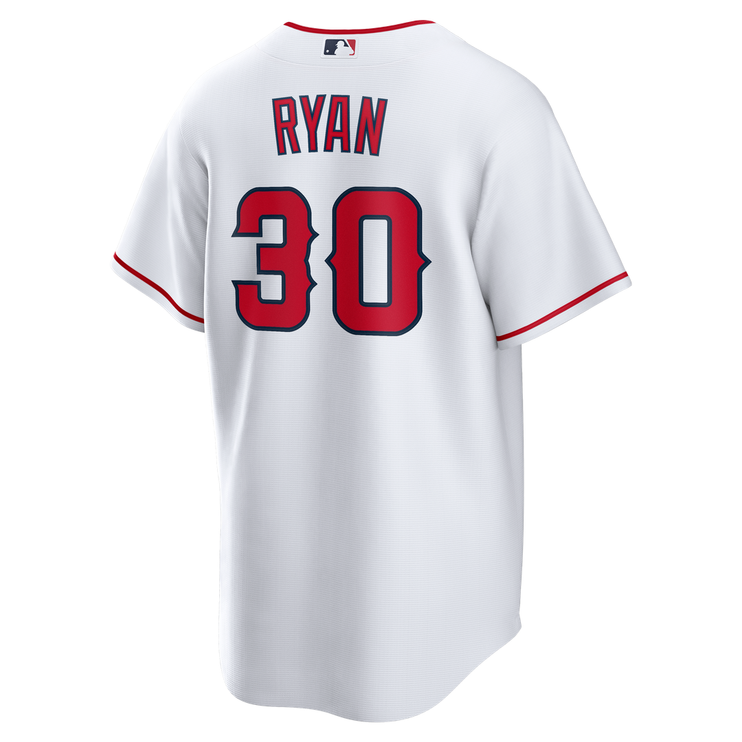 Los Angeles Angels Nolan Ryan White Home Retired Player Replica Baseball Jersey | MLB Baseball Jersey